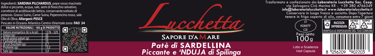 Patè di Sardellina Piccante e ‘Nduja