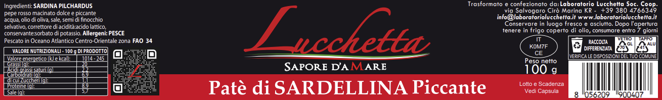 Patè di Sardellina Piccante
