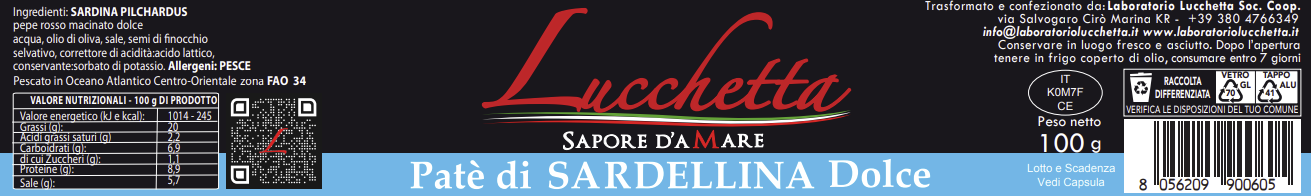 Patè di Sardellina Dolce